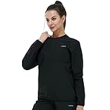Diseño elegante: traje de sauna para mujer, incluyendo la chaqueta de sauna y pantalones de sauna, con variedad de diseños de moda. Y también el traje de sauna para mujer te ayuda a quemar más calorías. No como otros trajes de sauna tradicionales solo para deportes de interior.