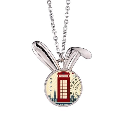 Collier pendentif lapin style vintage idéal pour vos sorties en ville