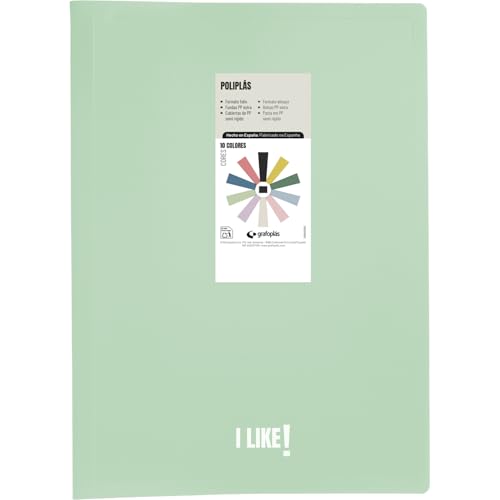 Classeur à pochettes plastique folio pour protéger vos cours sans perforer