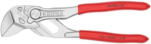 KNIPEX Tools 86 03 125, 5-Inch Mini Pliers Wrench