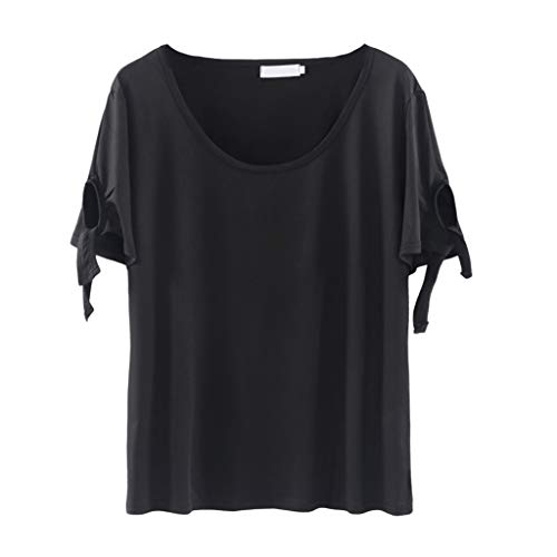 menolana Camiseta para Mulheres com Gola Larga Folgada de Verão, XL 2XL 3XL 4XL 5XL - 2XL
