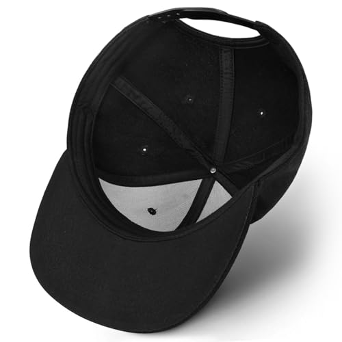 Image of Flat Brim Hats for Men - Gothic Style Skull Hat Leather Pattern - Hip-Hop Snapback Hat Skeleton Hats for Men
