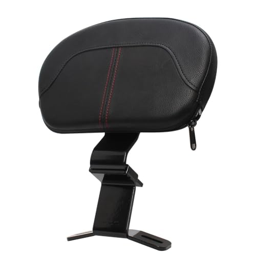 Respaldo de conductor para Harley Touring 09-22 de cuero negro kit de montaje ajustable 3