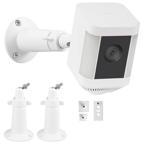 Adjustment Wall Mount Compatible with Ring Spotlight Cam Battery and Ring Spotlight Cam Plus/Pro (Battery), 360° Adjustable Bracket for Ring Surveillance Camera System/Ring solor Panel