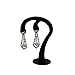 Schmuckständer Ohrring Stands Schmuckanzeige Fall Earing Inhaber Verpackung Ständer Ohrring Show Rack Schmuck Organizer Prop Inhaber Schmuckhalter (Color : Black)