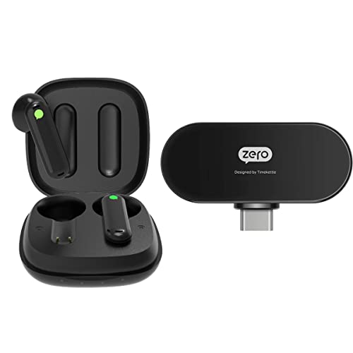 Timekettle WT2 Edge/W3 Translator Device, Bidirection Simultaneous Language Translator with 40 Languages & 93 Accent Online Bundle with Timekettle Zero Language Translator Device for Android System