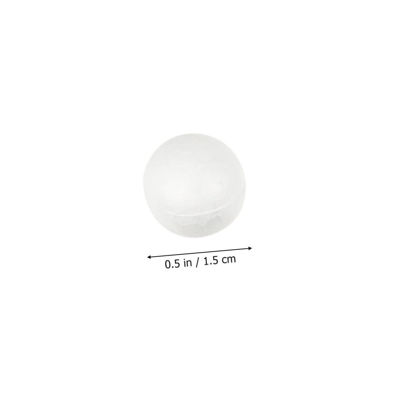 NUOBESTY 2000pezzi Palline Polistirolo per Fai Te Sfere Foam Bianche per Decorazioni Natalizie e Matrimoni per Progetti Creativi e Giocattoli Educativi