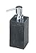 Wenko Slate Rock Dosificador Jabón 0.25 L, Poliresina, Antracita, 5.9x8.2x17 cm