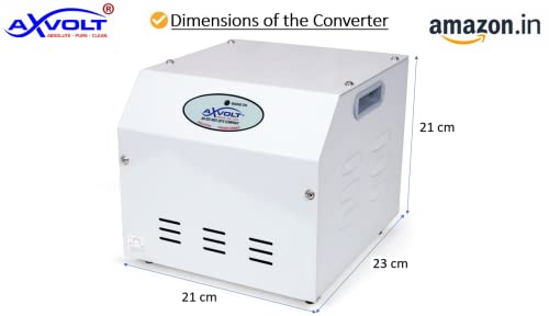 Image of Axvolt Crysta 4000W Step Down Voltage Converter | 220V-230V to 110V-120V Heavy Duty Transformer | Use USA, Canada & Japan Appliances in India | Universal Socket | 2-Year Warranty