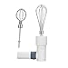 Batidora de mano eléctrica, potente batidor de mano de 20 W para hornear en la cocina, 2 accesorios