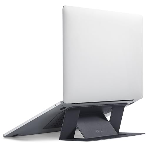 MOFT Laptop Stand for Desk, Adhesive MacBook Computer Stand with 2 Adjustable Viewing Angles, Foldable and Portable Laptop Riser Compatible with 11"-1