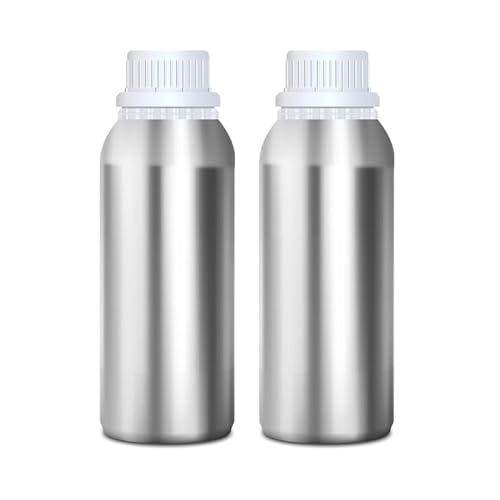 Devinez Multipurpose Anodized Aluminum Empty Bottle, 100ml (Pack of 2) with B Drop Nozzle & Cap with Seal, for Beauty, Essential Oils, Blends, Skin Care, Travel, Toners, Cosmetic & DIY