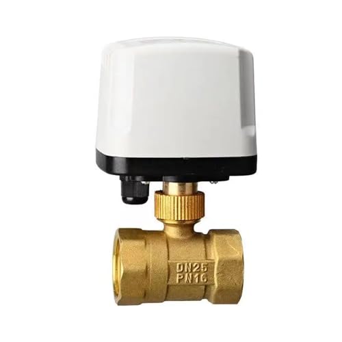 Btzsxia ZHANGXIAOFEI 1/2 Inch 3/4 Inch 1 Inch 2 Inch Electric Ball Valve 3-Wire 2-Way Control Brass Thread Electric Ball Valve Waterpoof Motorized Ball Valve thumb #1