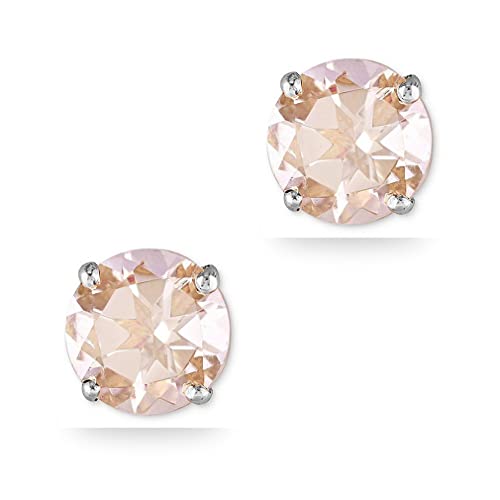 Pendientes de Morganita Pendientes de plata de 925 Joyas moda de amor para siempre para mujeres niñas Regalos 5mm*5mm Cover