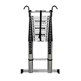 Escalera Telescópica Escalera Recta De Un Solo Lado Escalera Loft con Ganchos Aluminio Engrosado Allo Plegable Escalera Elevadora para El Hogar Escalera De Ingeniería (Size : 14ft/4.4M) Stabilize