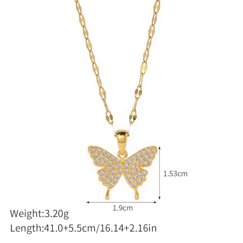 Gemnico Gifts For 10 Year Old Girl - 10Th Birthday Gift For Her, Daughter, Teen - Butterfly Pendant Necklace, 18K Gold Plated, Beauty Box And Inspirational Quote Card thumb #6