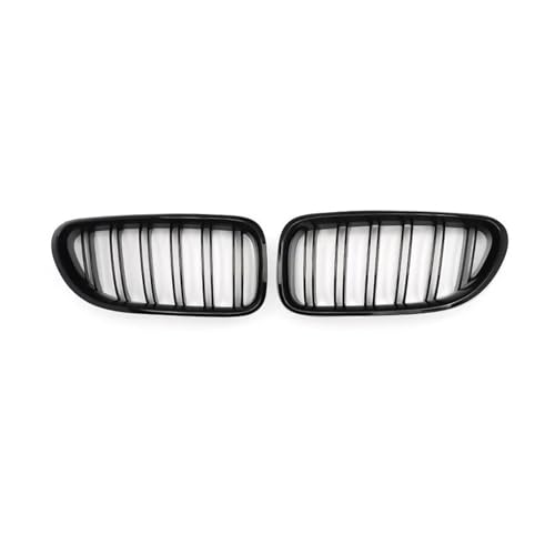 Parrilla de parachoques para M6 F06 F12 F13, rejilla de riñón doble listón negro brillante