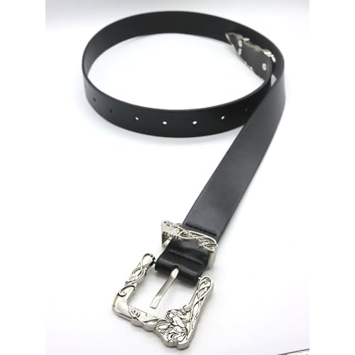Western Belts For Women Vintage Floral Engraved Belt Cowgirl Waist Belt For Pants Jeans Dress Leather Buckle Belt Strap Weste3