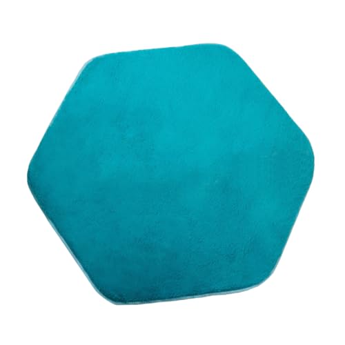 Sosoport Hexagon Plush Rug Pad for Decorative Floor Carpet for Play Tent Nursery Living Room Soft Cozy Playmat for Boy Girl for Playrooms and Bedrooms