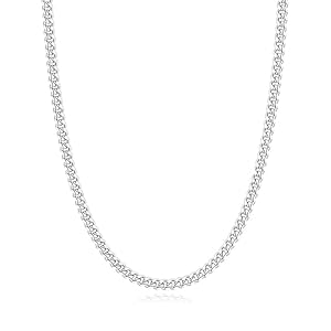Avotto 3/5mm 14K Gold/Silver Plated Cuban Chain for Men Boys, Stainless Steel Cuban Link Chain for Men Boys Sturdy Non-Fading Necklace Jewelry Gifts 14/16/18/20/22/24Inch