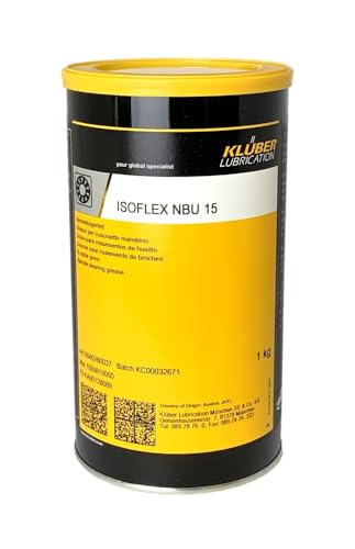 Kluber Lubrication Isoflex NBU 15 Spindle Bearing Grease for Machine Tools and Textile Machines 1 Kg Can
