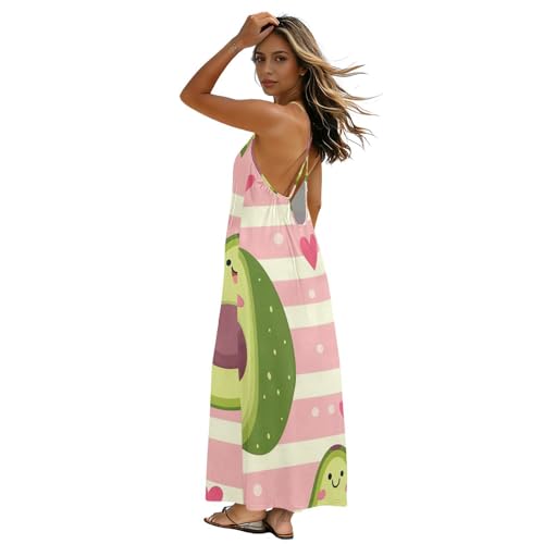Robe d'été dos nu chic avec fines bretelles spaghetti réglables