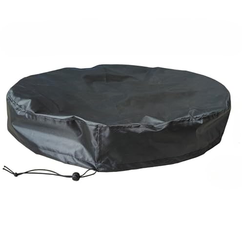 Wuyangcun Funda Impermeable para Barril de 55 Galones Protectora para Barril de Lluvia Tapa Impermeable con Cuerda de Tracción