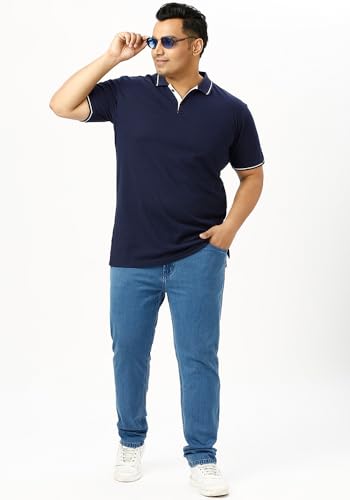 Image of Wear Your Opinion Men's Plus Size Tipped Polo Collar Neck Tshirt