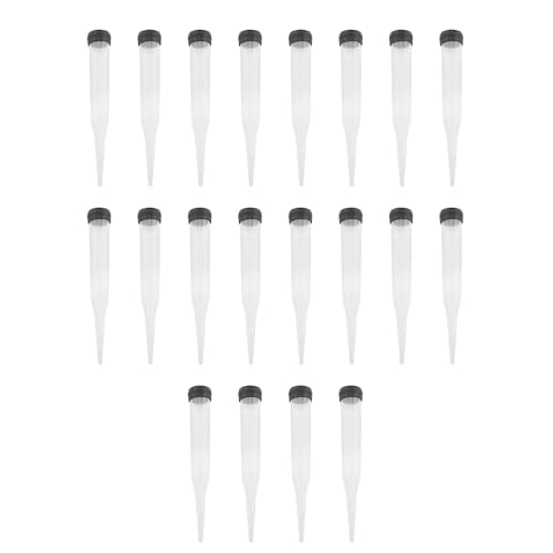 JCBIZ 20PCS 110mm Floral Water Tubes Water Storage Pipe Orchid Tube Fresh Flowers Nutrition Tube Storage Liquid Pipe Plastic Flower Nutrition Tube Flower Stems Water Tubes for Fresh Flower