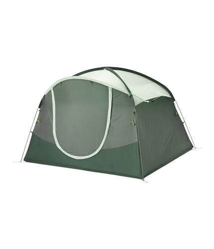 THE NORTH FACE Sequoia 6 Tent | Six-Person Waterproof Camping Tent, Spacious & Easy to Set Up, Front & Back Zipper Doors, Side Windows, Agave Green/Granny Smith, One Size