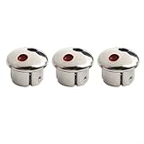 Juego de 10 tapas indicadoras de mango de grifo de agua caliente y fría, cubiertas de símbolo rojo y azul para fregadero de baño o grifo de cocina, construcción de plástico para agujeros de 6,7 mm