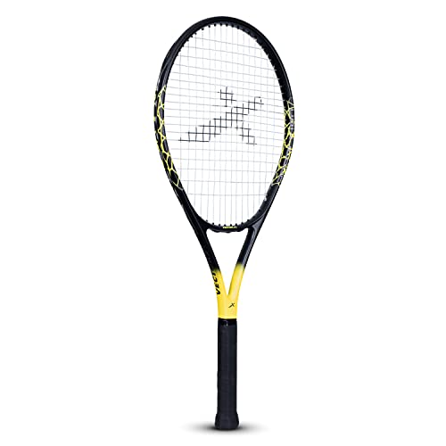Image of Vector X Barricade Adult Men Recreational Composite Full Cover Tennis Racket Lightweight|105 sq in Head|Pre-Strung Beginner Racquet for Outdoor Games Training & Practice