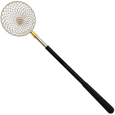 Nirelief Ice Fishing Scoop Skimmer with 16.5-58.3 Inch Extendable Handle Sturdy Winter Ice Fishing Gear for Scooping Out Ice Gift Ice Fishing Accessories Fish Tank Skimmer for Ice Fishing Enthusiasts Cover