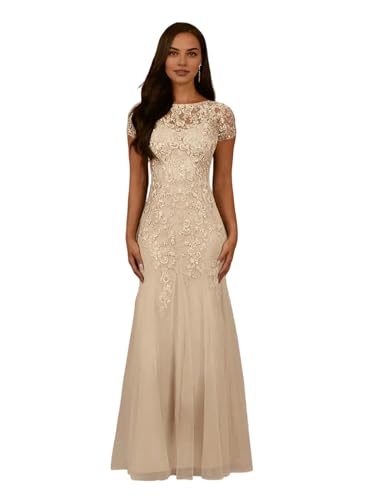 PQTYQJXG Modern Mermaid Mother of the Bride Dress Jewel Neck