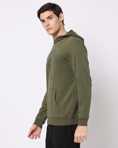 Image of Gap Men Regular Fit Logo Print Full Sleevesd Cotton Hoodie