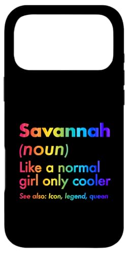 Savannah Like A Normal Girl Only Cooler Queen ���O �X�}�z�P�[�X iPhone 17 Pro Max �p