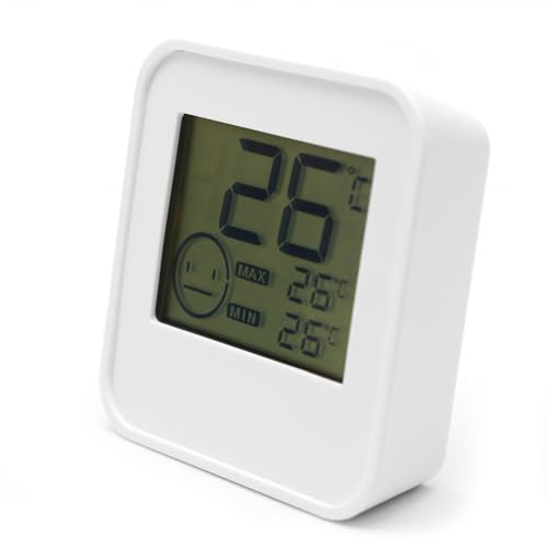 Digital Indoor Thermometer Indoor Hygrometer Room Temperature Monitor Humidity Gauge with Big Screen Stand Wall Hanging Magnet