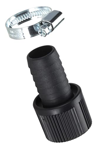 Adaptateur pour tuyau d'aspiration 25 mm de Gardena (1 Pouce) : adaptateur de pompe avec collier de serrage pour une connexion étanche (1724-20) (Lot de 2)