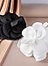 Zinniday White Large Flower Fascinators - 2025 Elegant Bridal Wedding Fascinator Hats Rose Cocktail Headpiece 1920s 50s Floral Tea Party Hat for Women Prom Halloween Renaissance Accessories