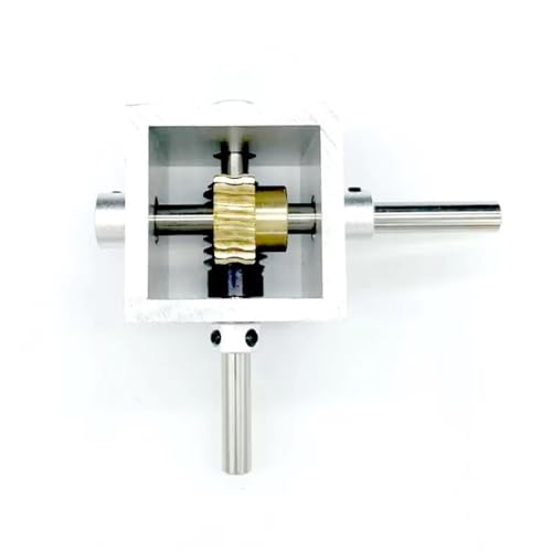 Angle Steering 1pcs 1:20 Right Angle Worm Gear Reducer Small Gearbox 90 Degree Reversing Gearbox Steering Commutator 6mm 8mm Shaft Driving Change(6mm)