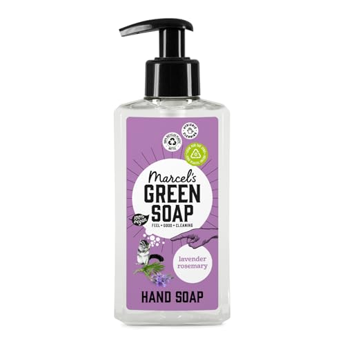 Marcel's Green Soap - Savon pour les mains Lavande & Romarin - Distributeur de savon pour les mains - Végétalien - 250 ML