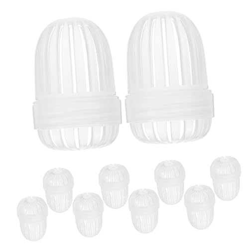 MUCKLILY 10pcs Tea Leak Tea Leaf Infuser Tea Bag Squeezer Tea Ball Infuser Tea Strainers for Loose Tea Strainers for Loose Leaf Tea Teapot Tea Strainer Tea Making Tool Transparent Plastic