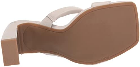 DKNY Women's Double Strap Metallic Heel Slip On Heeled Sandal, 8 | Image 3