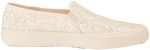 Keds Double Decker Slip on, Sneaker Womens, Cream Glitter, 8 Medium | Image 5