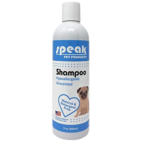 Speak Pet Products Natural Dog Shampoo, Hypoallergenic Unscented, 17oz Cover
