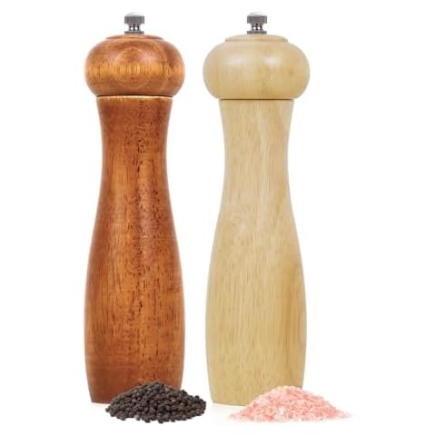Wellong Wooden Salt and Pepper Grinder Set Cover