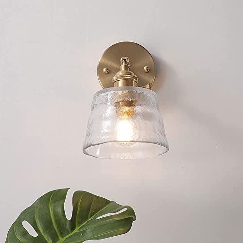 Lámpara de pared ajustable con pantalla de cristal estilo japonés 2