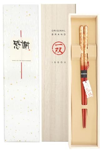 お箸 一双 瑞雲 女性用 一膳 桐箱入り (水引シール感謝)