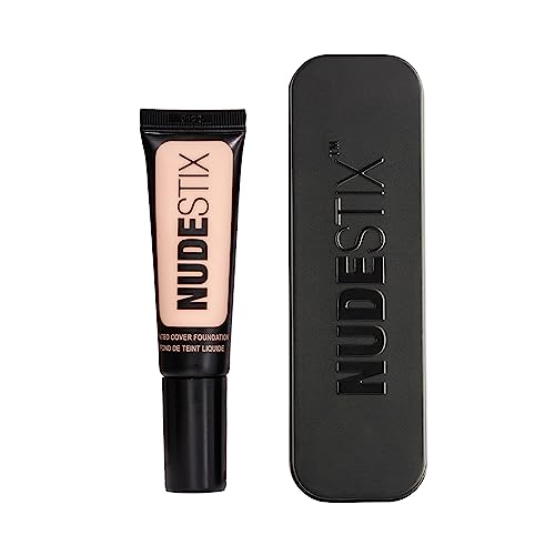 NUDESTIX - Fondotinta liquido con colore Nudestix Tinted Cover, copertura modulabile per un tono della pelle uniforme, lucentezza naturale impeccabile