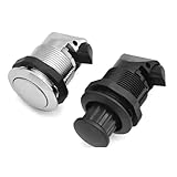 Buried Rotary Press Type Spring Lock, Industrial Latch, Plastic Latch, RV, Yacht, Circular Button Lock 1Pcs(XK253W)